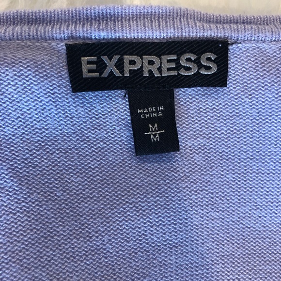 Express Lavender Scoop Neck Tunic Sweater size Medium - Picture 6 of 8